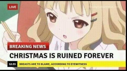 "Breasts are to blame" Understandable