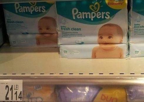 I didn't know Pampers make diapers for Canadian babies