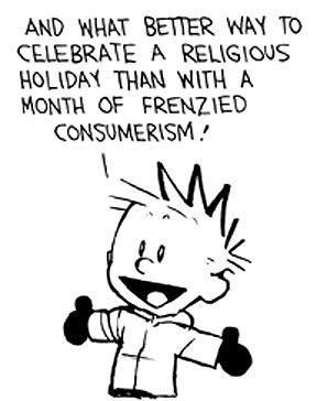 The Christmas season as told by Calvin