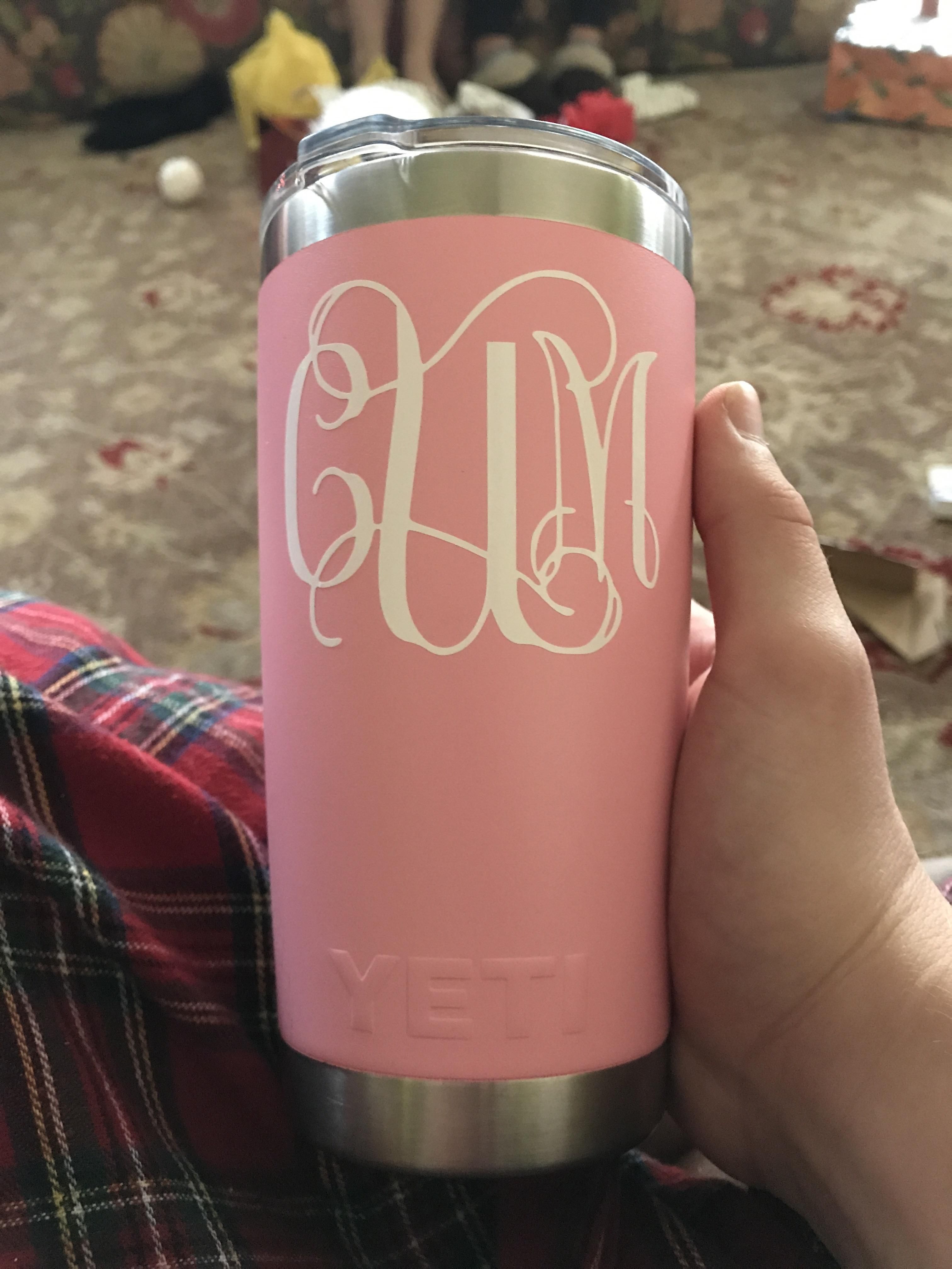 My sweet innocent mother got my sister a thermos with her initials monogramed on it for Christmas.