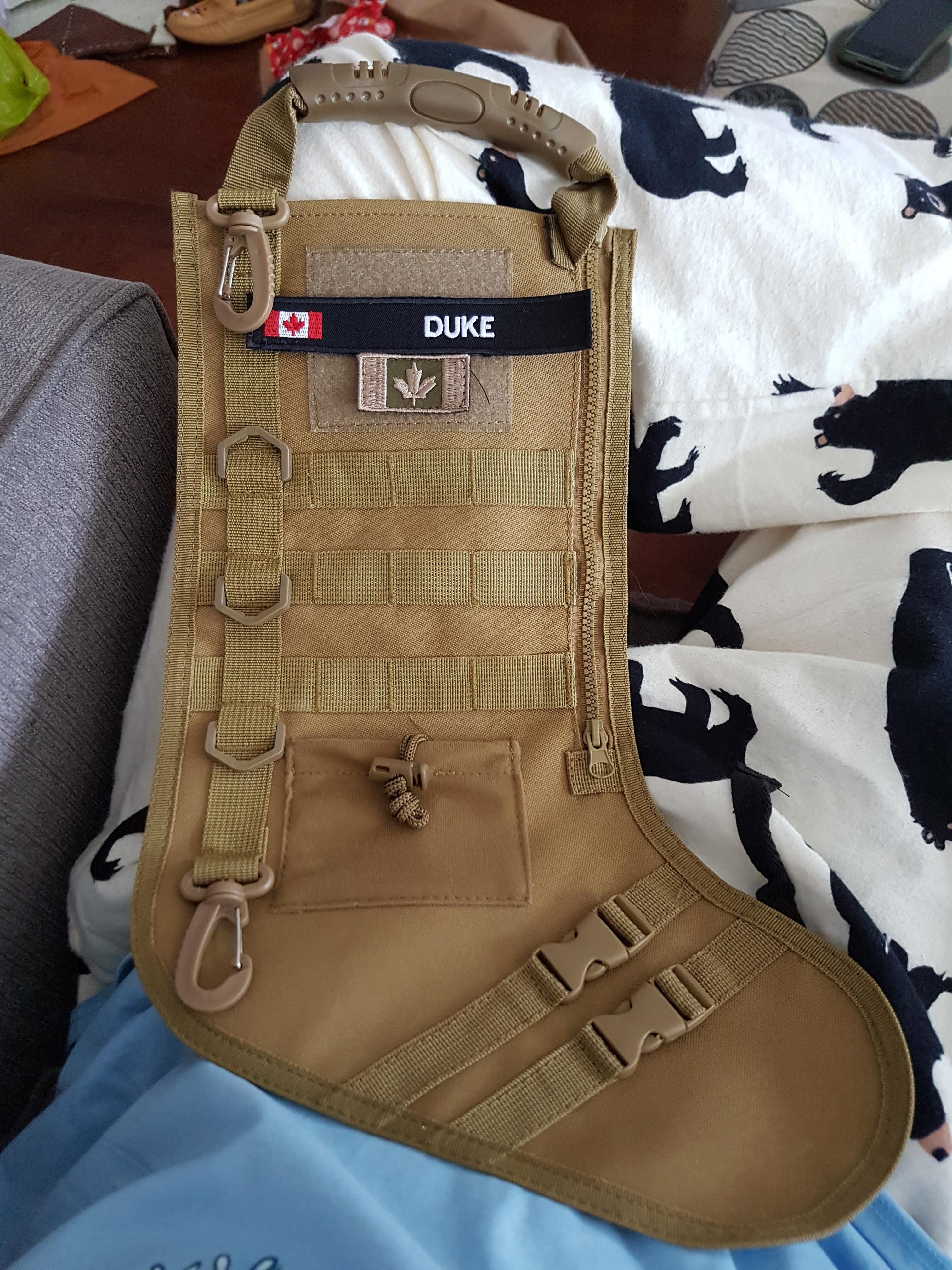 This tactical Christmas stocking