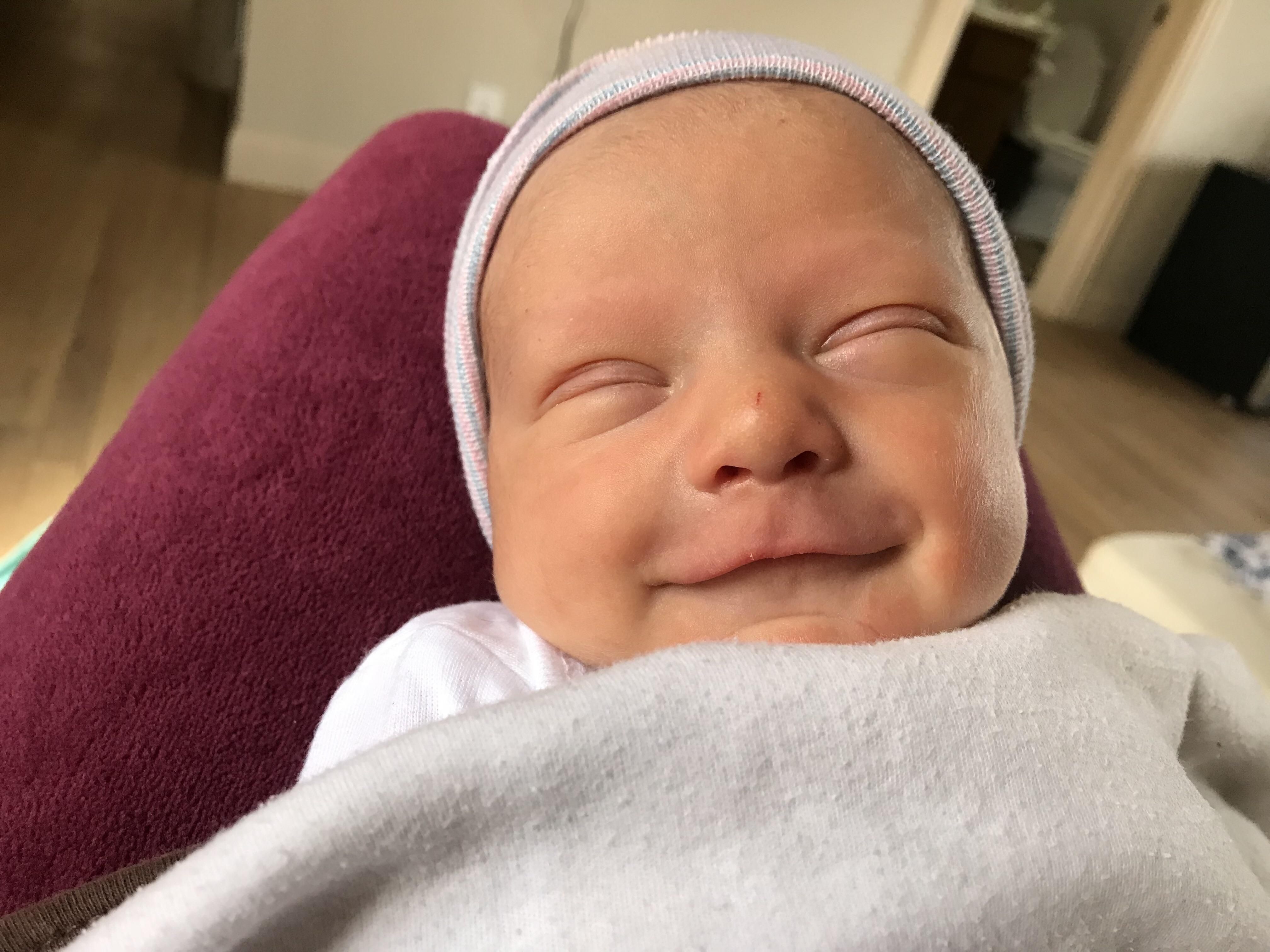 My Constipated newborn finally pooped!!