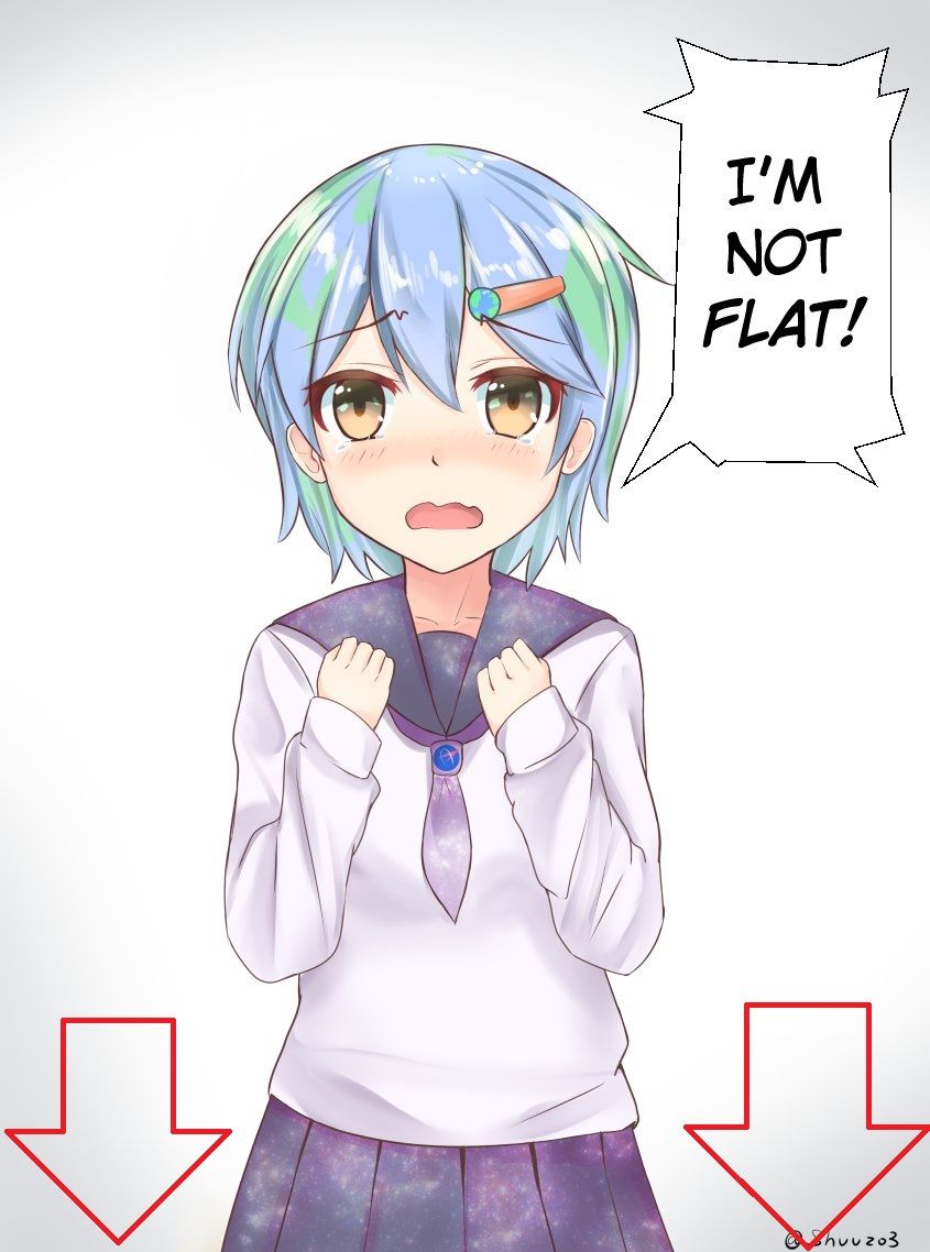 Im not flat! BAKA!!!