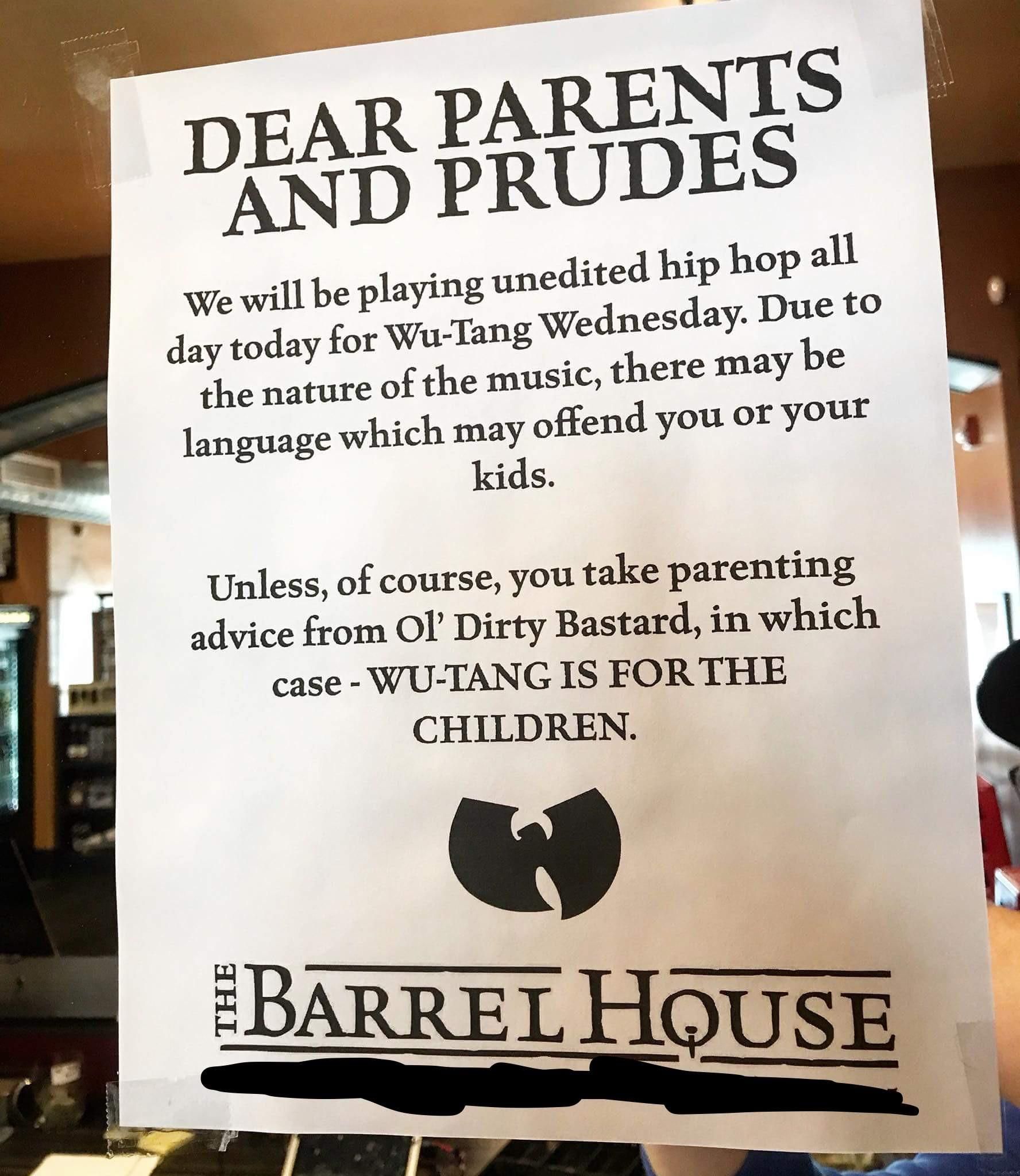 Local watering hole participates in WuTang Wednesday's.