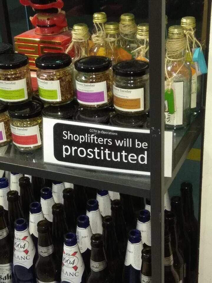 Well that is one way to prevent theft