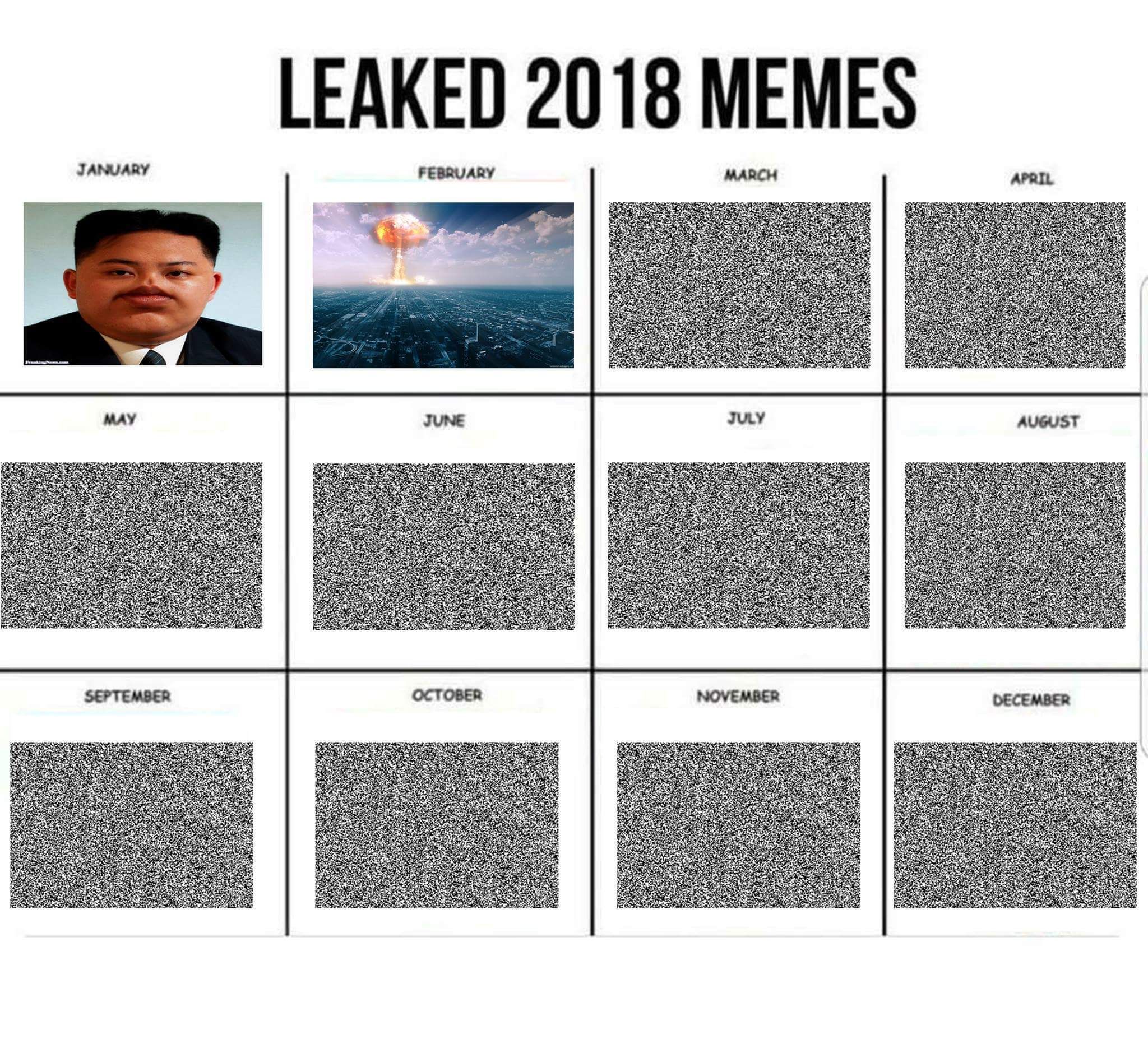 I come from the future with the new meme calendar