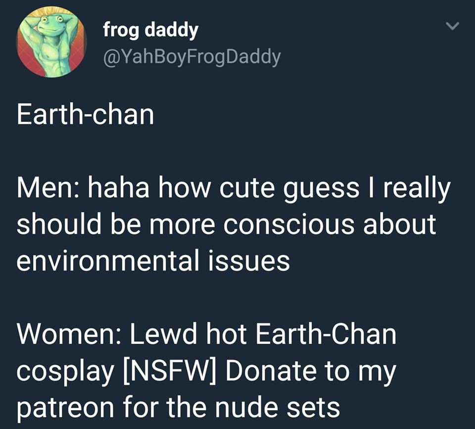 I'd pay for some earth-chan cosplay...
