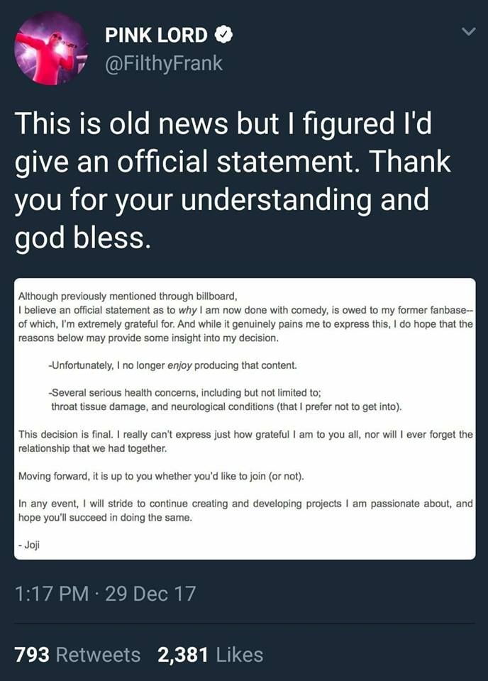 The king is gone guys... It's over