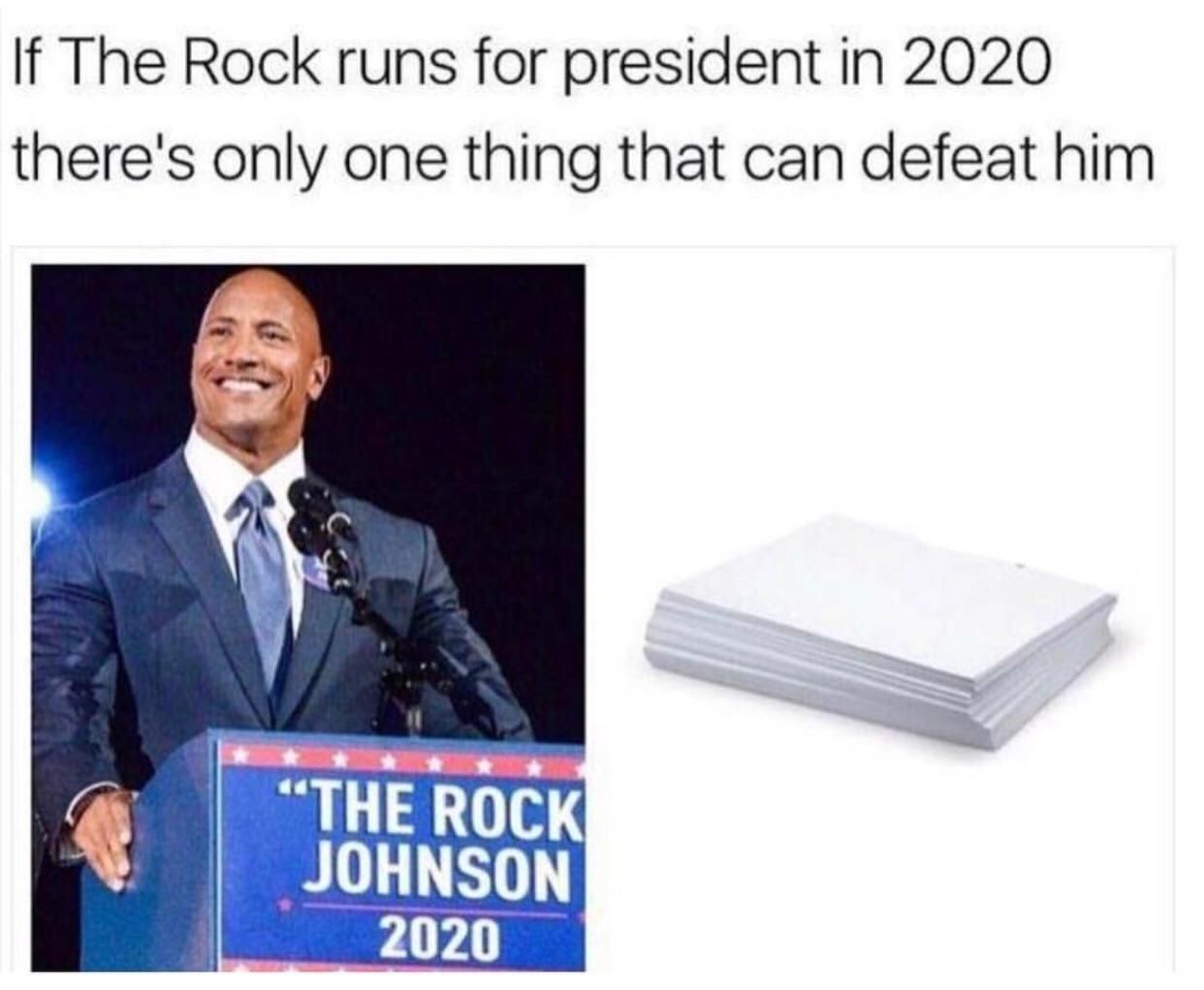 What is The Rock’s ONLY weakness?
