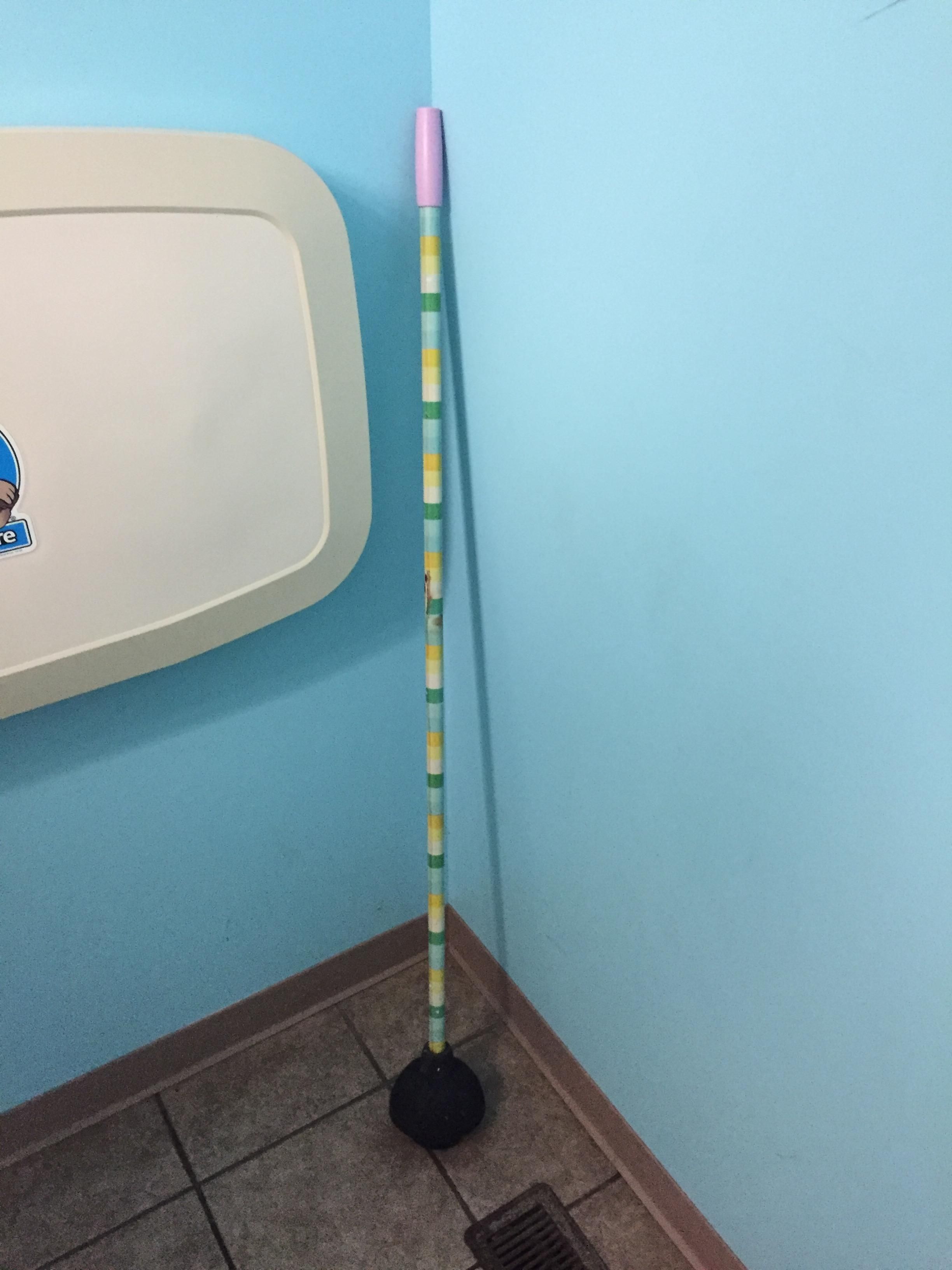 Im not sure what led to the creation of the world's longest plunger, but I'm glad I missed it.