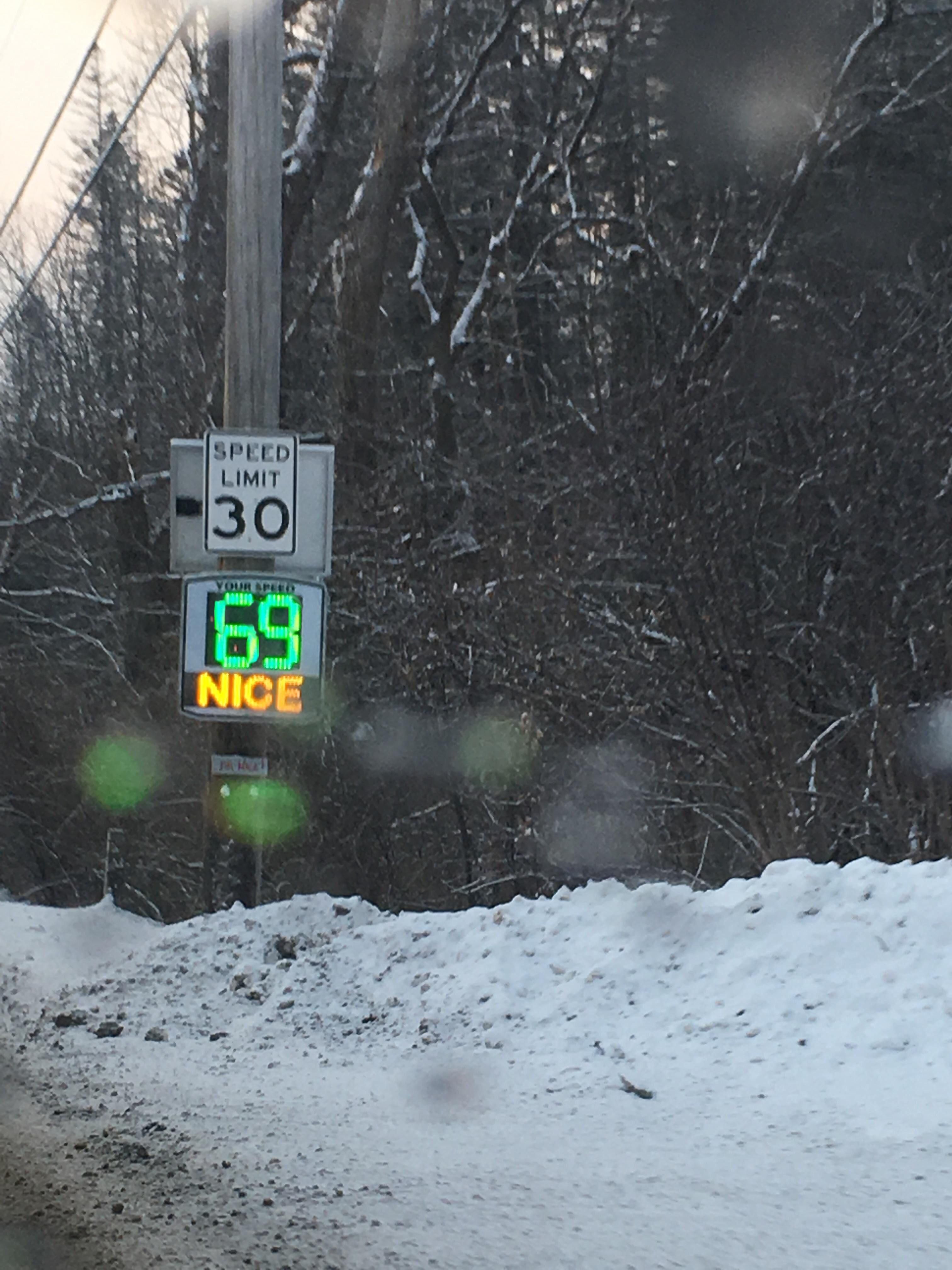 This speed limit sign knows what’s good ;)