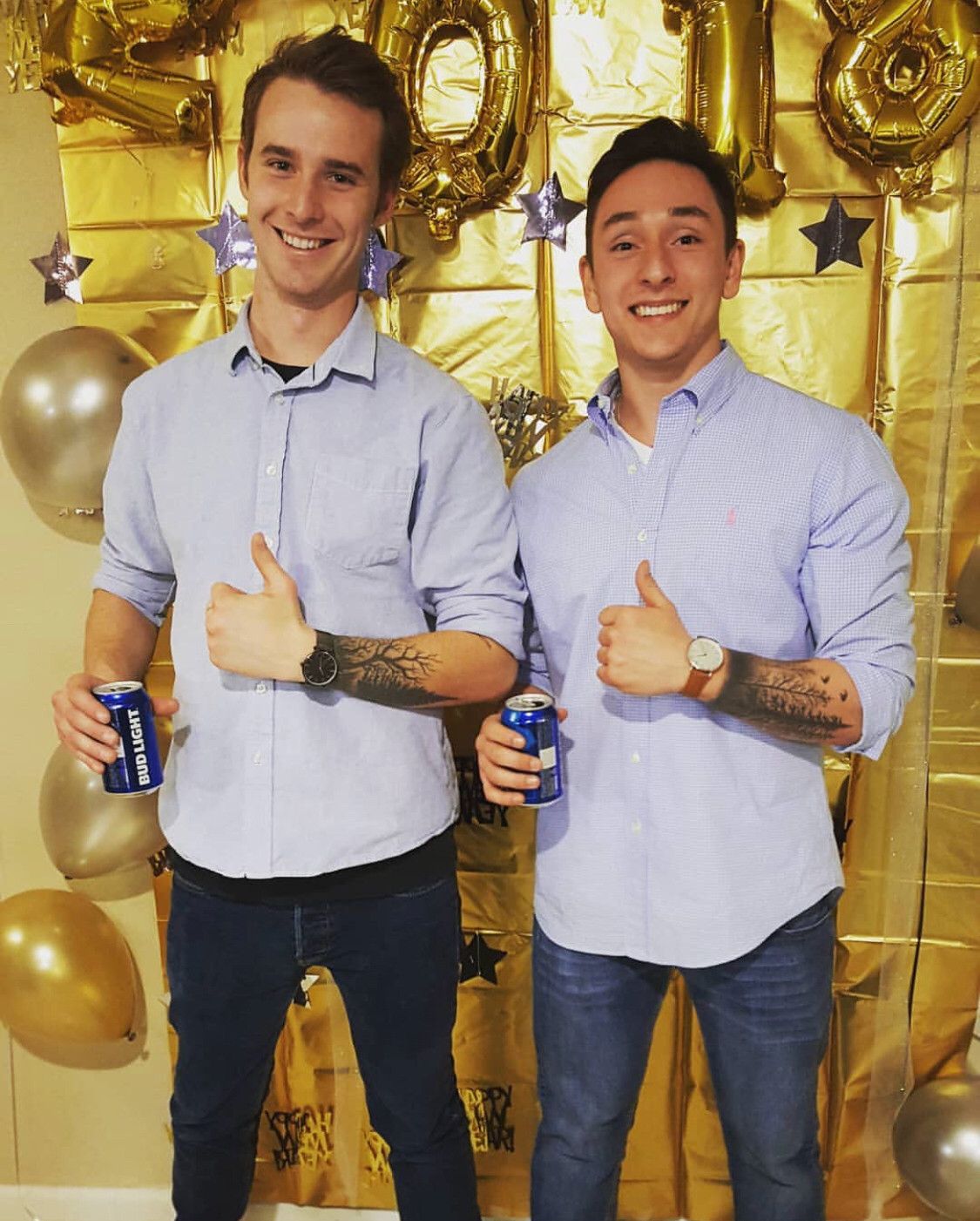 Buddy showed up to a NYE wearing the same thing as a stranger who had the same exact tattoo.
