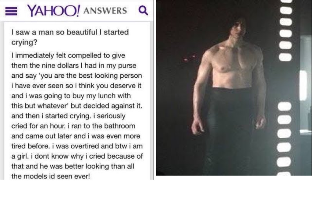 I cried in the movie