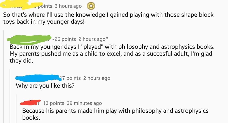 me, an intellectual: