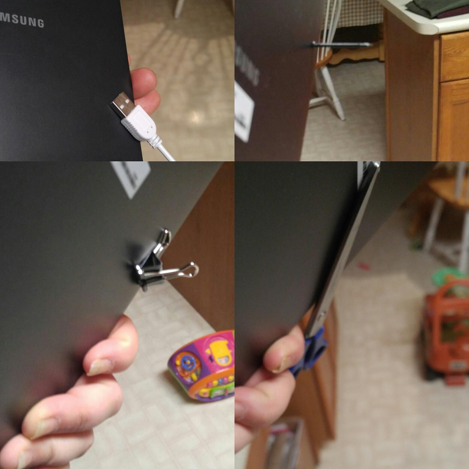 Samsung support says the casing on my new out of the box tablet is not Magnetized. I beg to differ.