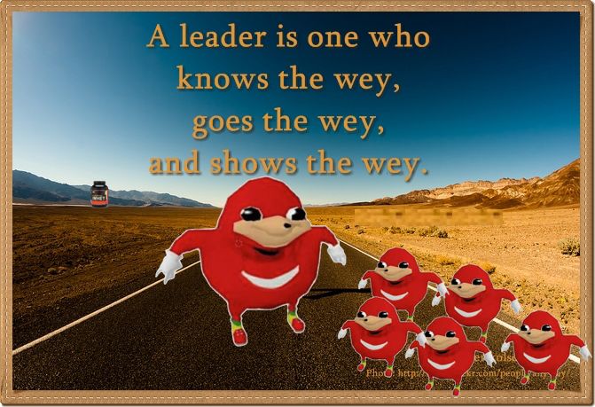 every movement needs a leader
