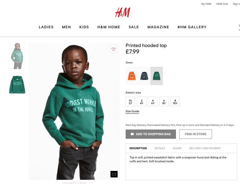 Someone at H&M is bout to lose their job