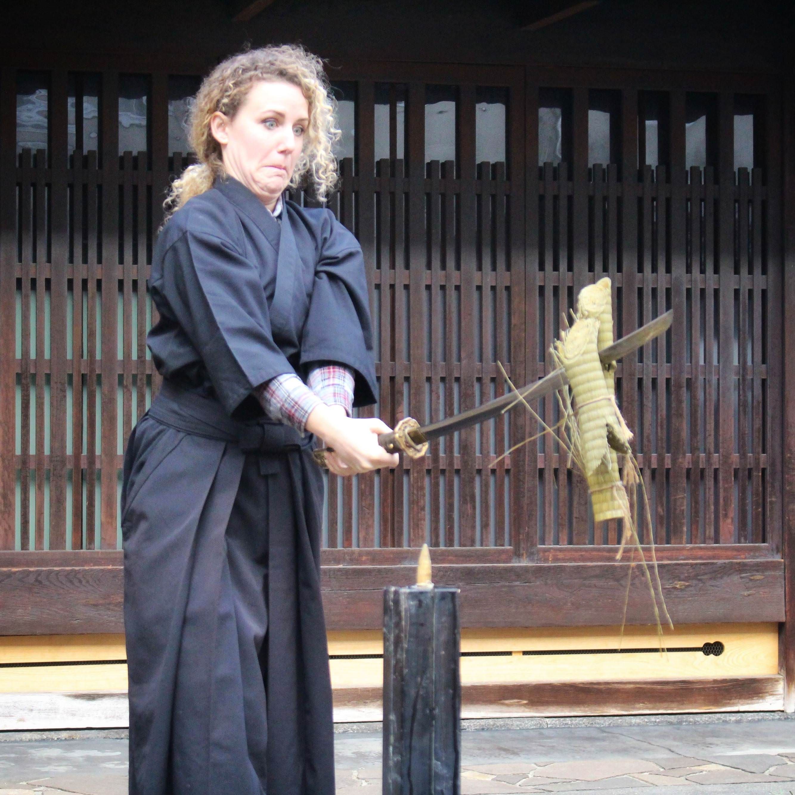 Go to the Samurai experience in Kyoto, they said. You'll learn to weild a sword like a badass, they said.