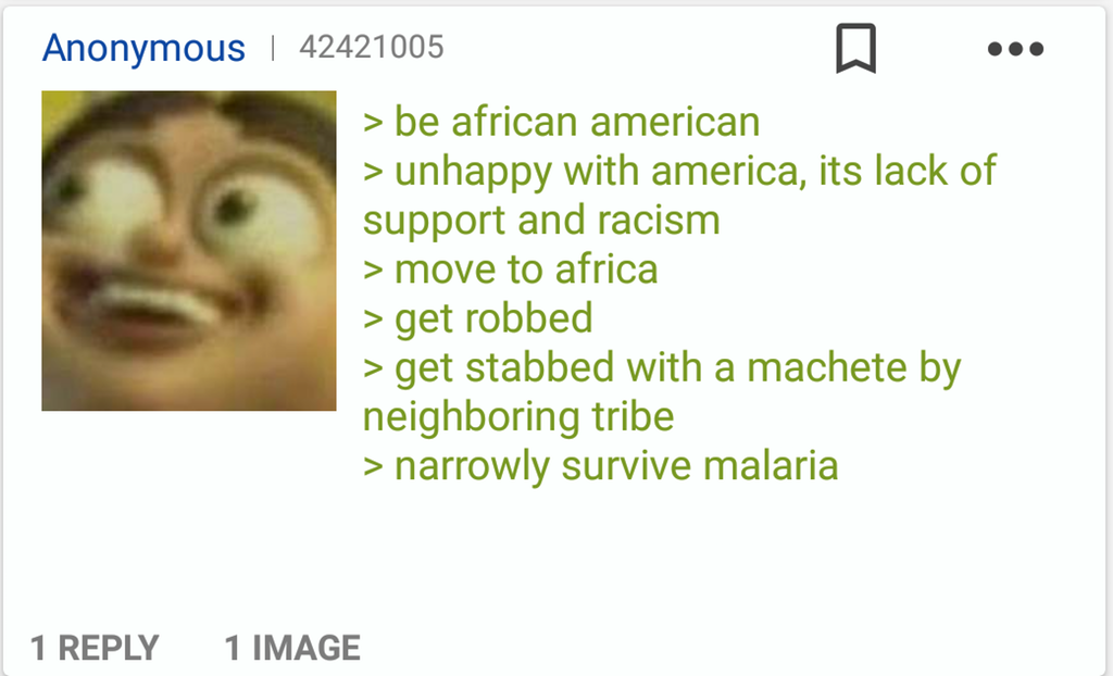 Black man goes back to his "homeland"