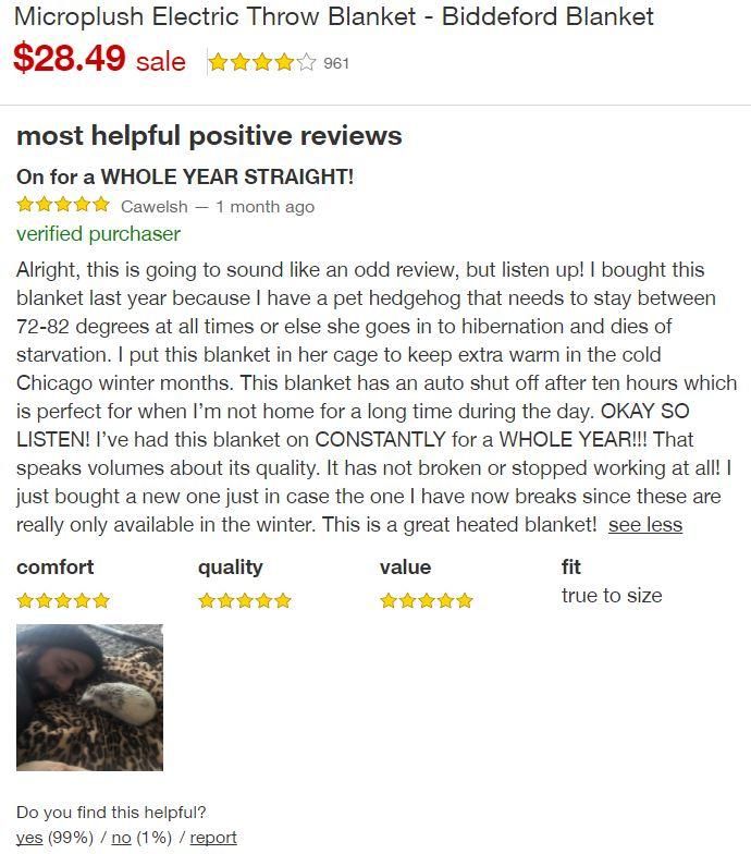 Unexpected electric blanket review