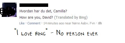 Never ever use Bing