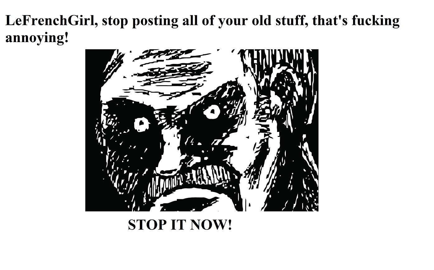 Stop it, seriously!
