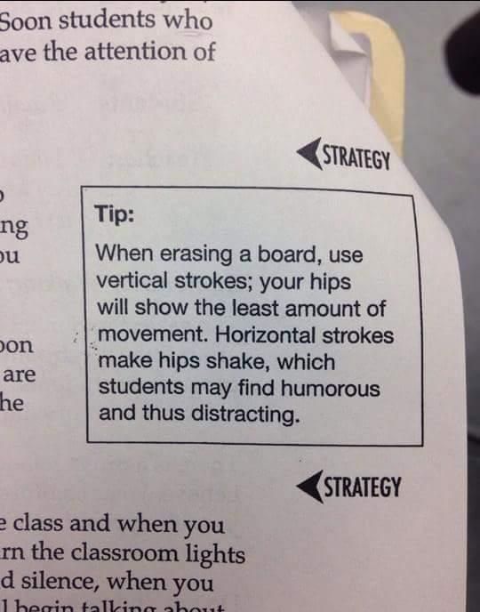 This is on an actual teacher's manual