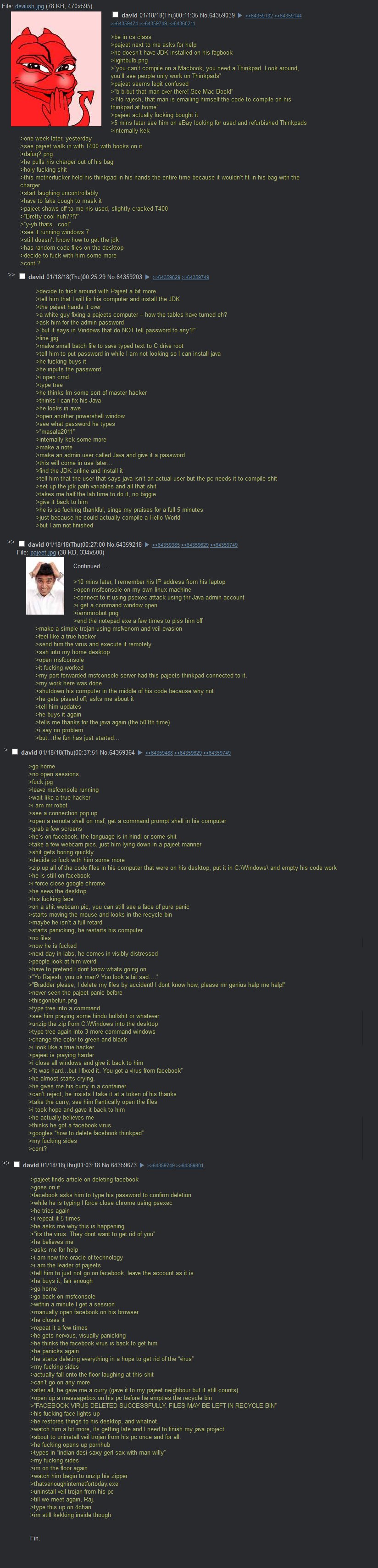 Pajeet needs IT support