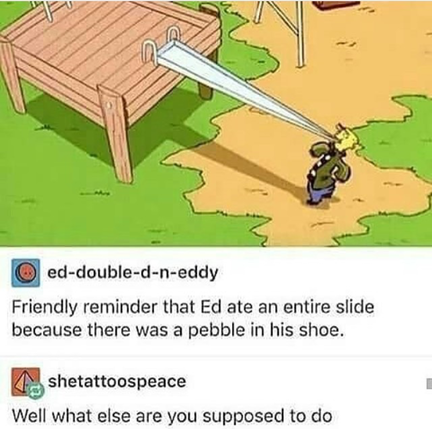 Be the pebble, I am the pebble
