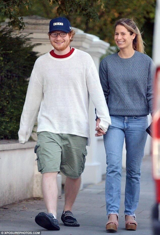 Ed Sheeran looks more like an imaginary friend than a fiancé.
