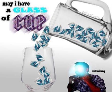 ole' glass o' cups, likey