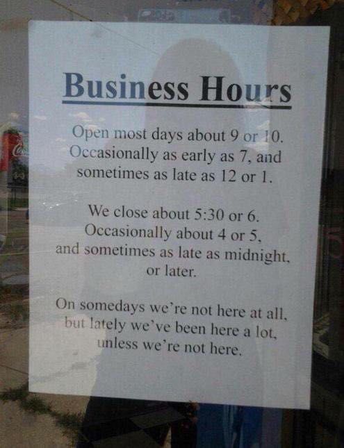 Business Hours: honest version