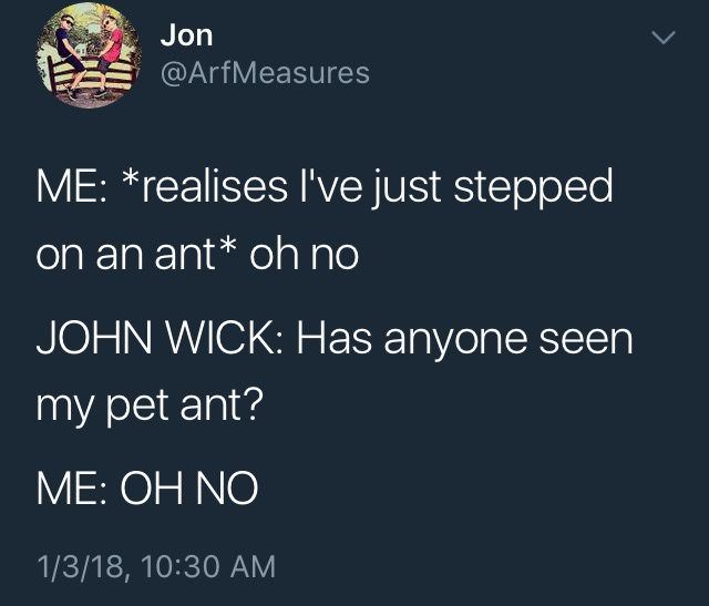 John Wick loves his ant