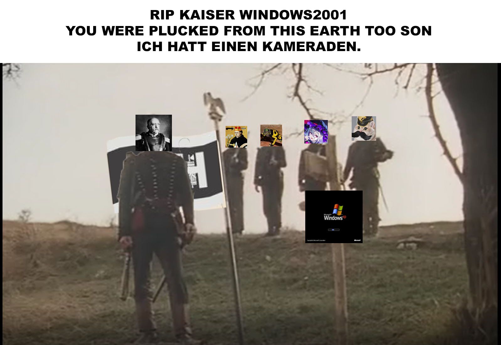 I thought I heard the Colonel crying. March brave boys there's no denying