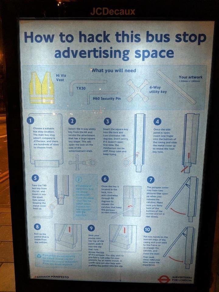 How to hack bus stop ad