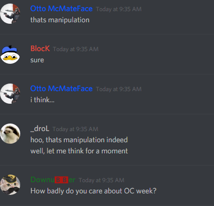 Lord will manipulate your OC.