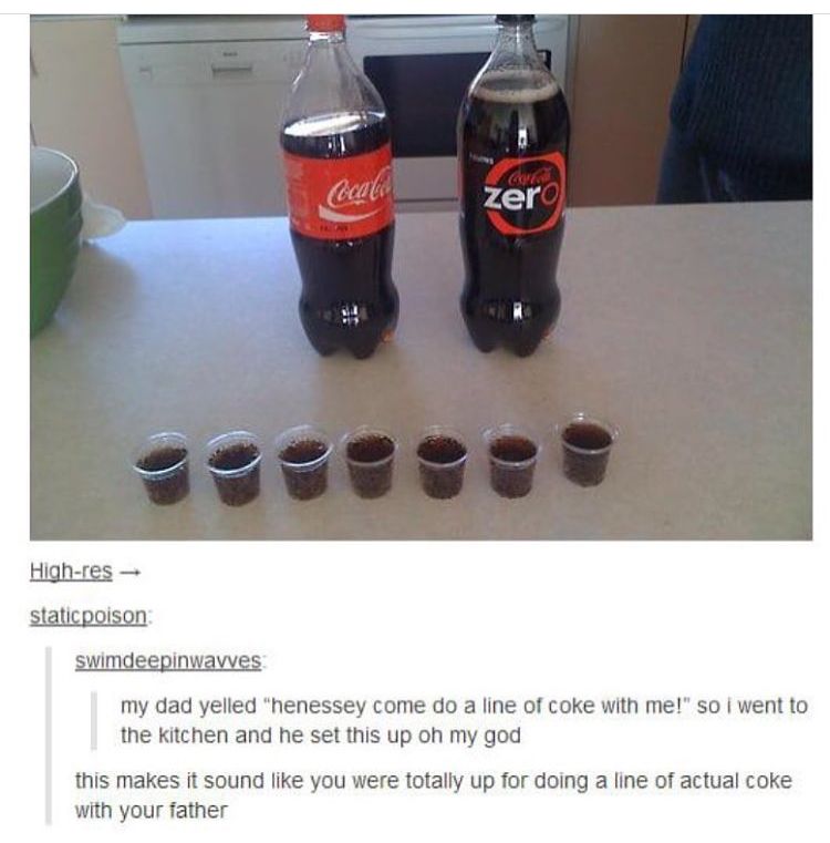 My coke addiction that is