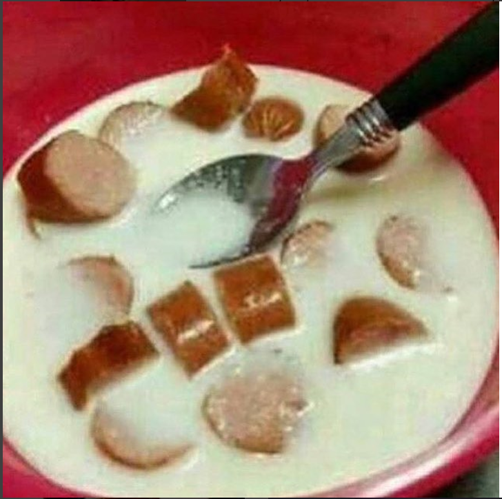 milk and sausage