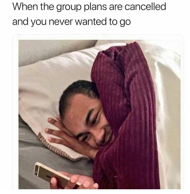 When the group plan gets cancelled
