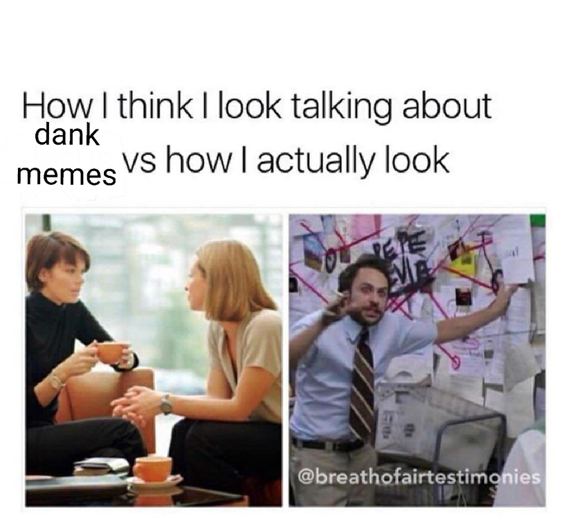 Or when you need to come up with oc