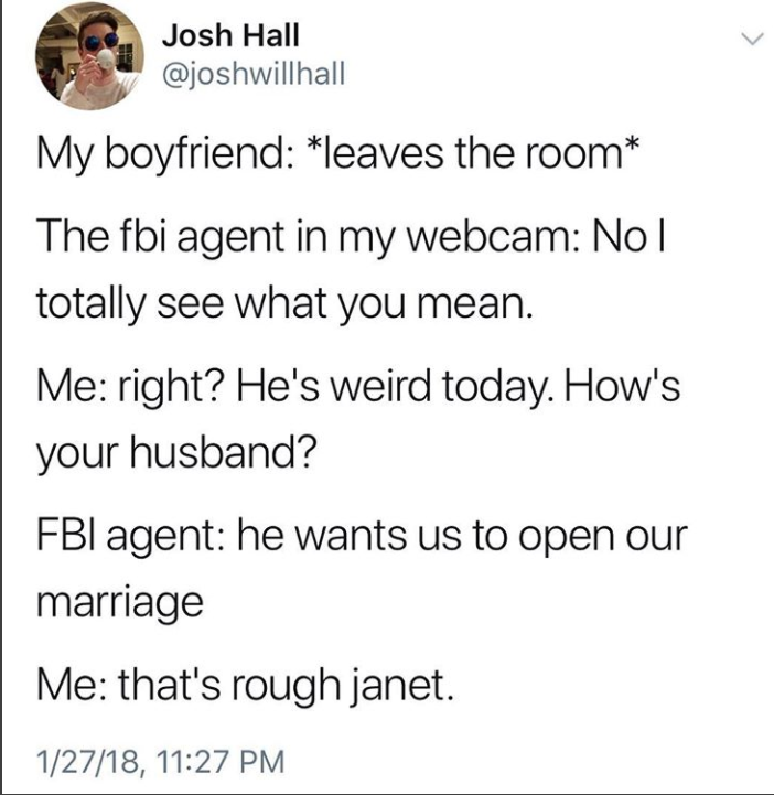 FBI that wing-girl