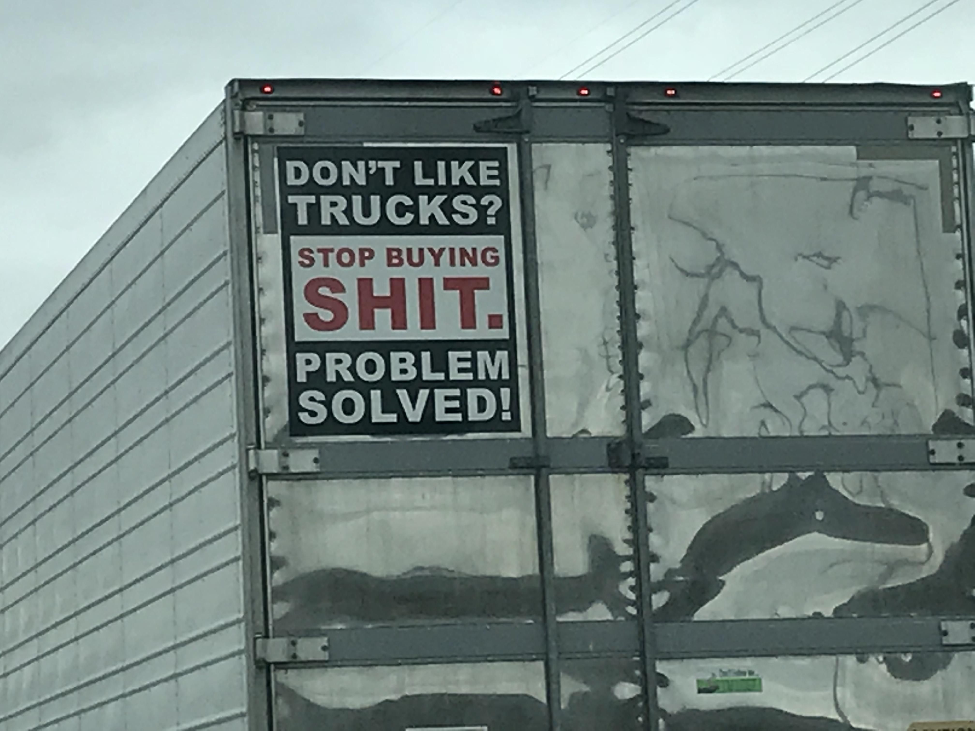 This truck I passed in Idaho.