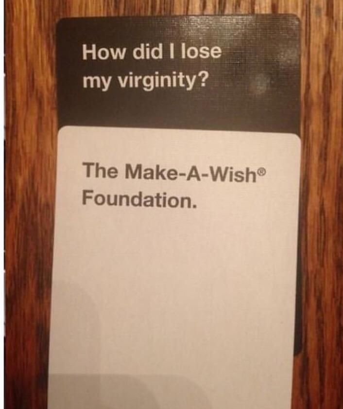 Look what I got in cards against humanity today