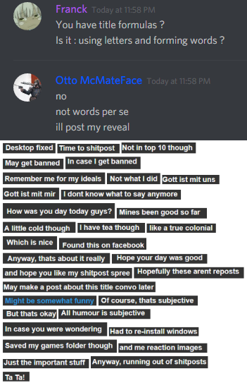 How to title posts when shitposting
