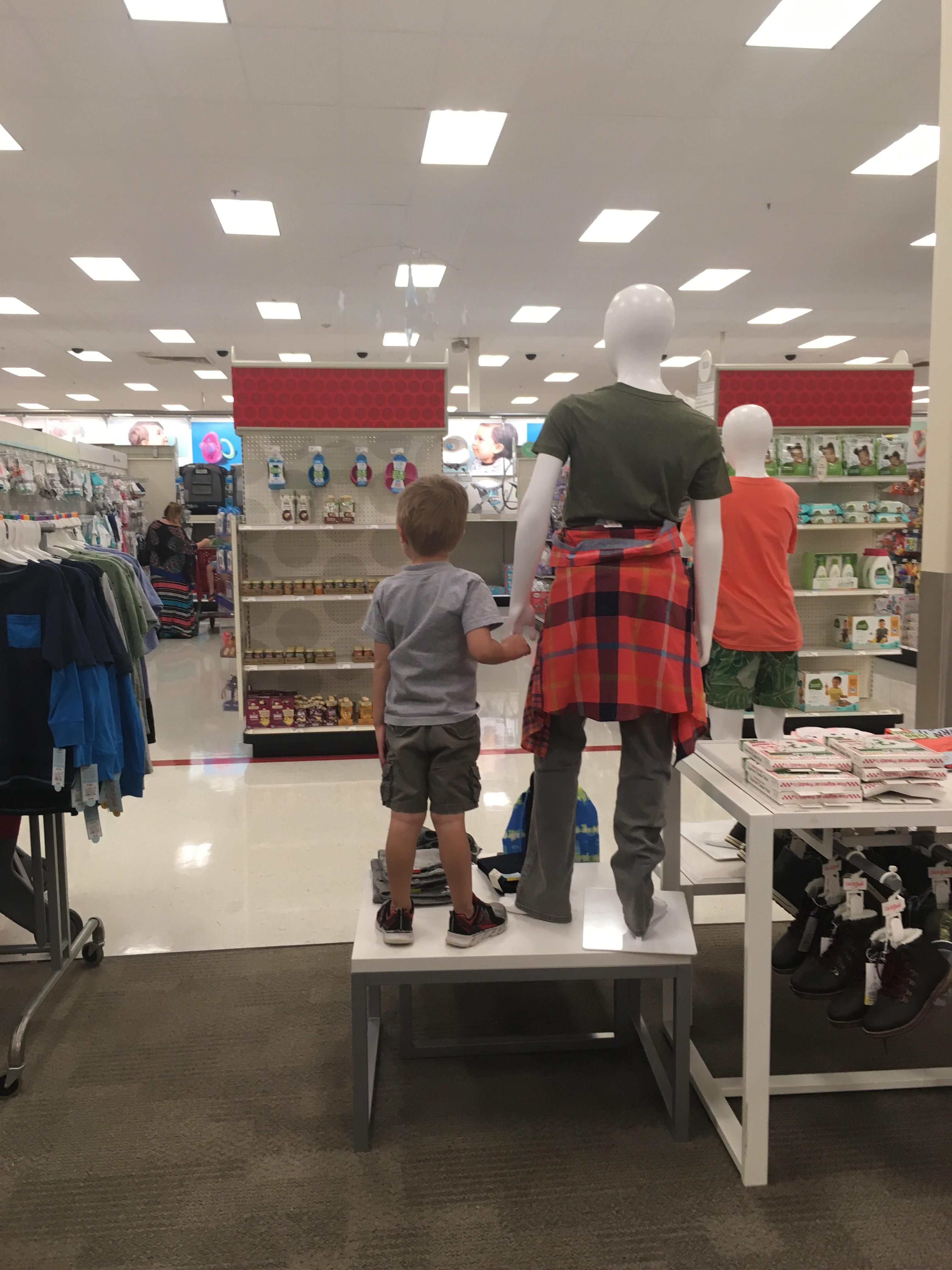 Lost my kid in Target... found him here.