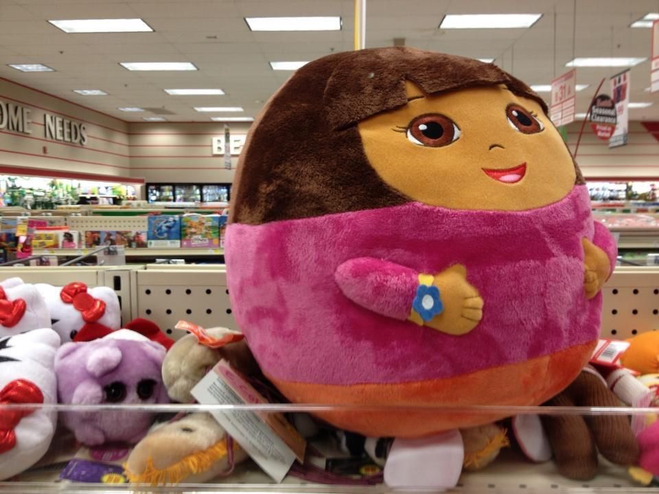 Maybe Dora should stop exploring the kitchen.