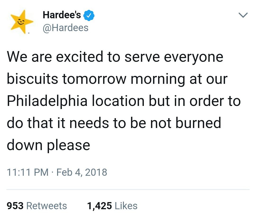 Poor Hardee's just wants to be left alone