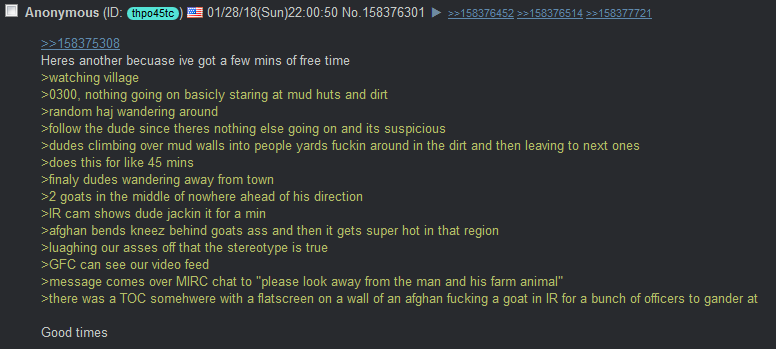 Anon is in the military