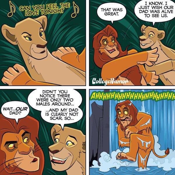 Makes sense...now my childhood is ruined. Thanks Disney!