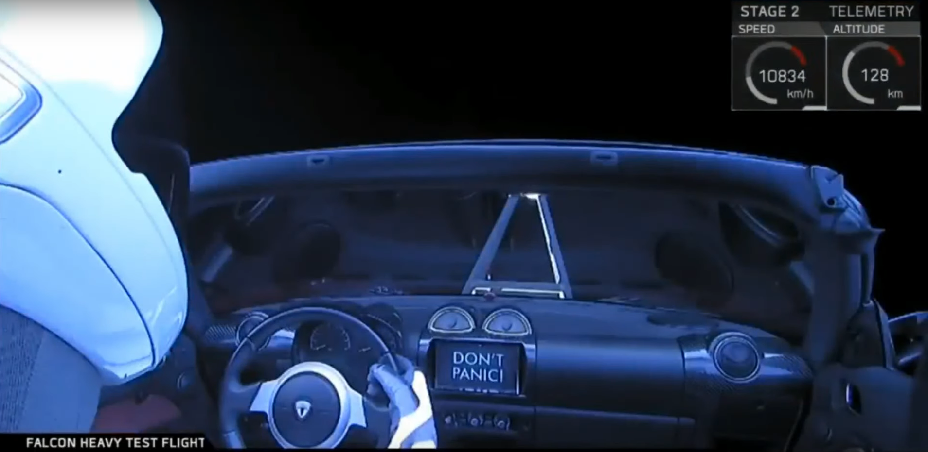 By far the best part of the SpaceX Falcon Heavy launch